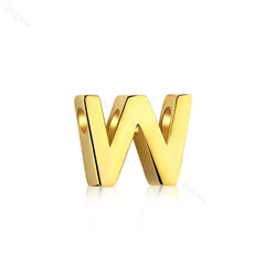 Aetolia 925 Sterling Silver Sliding Chain Personalized Alphabet Necklaces Diy Name Letter Initial Charm Pendant Necklace 18K Gold Plated