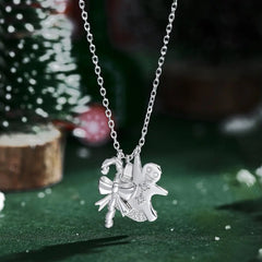 Aetolia Christmas Cubic Zirconia Charm 925 Sterling Silver 18K Gold Plated socks Pendant Jewelry Beads Diy Necklaces for women