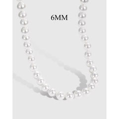 Aetolia Vintage Cuban Zircon Waterproof 18K Gold S925 Sterling Silver Pearl Necklace Chain Choker Pendant Necklaces Set Jewelry Women