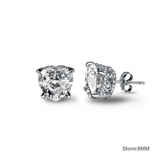 Aetolia New Gemstone Earring Luxury 925 Sterling Silver Stud Earrings Women's High Jewelry Water Drop square round for GIrl Wholesale