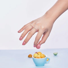 Aetolia In Stock Joyas Para Mujer 925 Sterling Silver Ring Rainbow Colorful Pink Diamond Cz Cubic Zirconia Rings For Women Jewelry