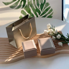 Aetolia Fashion Fine Jewelry box Packaging Accessories Box Nude Color Jewelry Ring Earring Bracelet Necklace Package Packaging Box