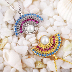 Aetolia Fashion Sterling Silver 925 18K Plated Layered Necklace Choker Gold Filled Chain Pearl Necklaces Jewelry For Women