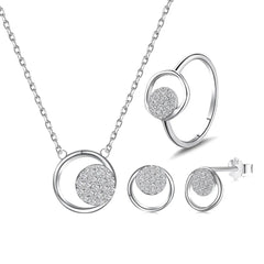Aetolia Girls Ladies Customized Bridal Wedding Jewelry Set Bijoux Earring Necklace Cubic Zircon Sterling Silver 925 Jewelry Sets