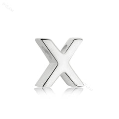 Aetolia 925 Sterling Silver Sliding Chain Personalized Alphabet Necklaces Diy Name Letter Initial Charm Pendant Necklace 18K Gold Plated