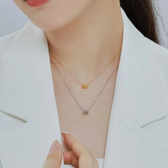 Aetolia Fine Jewelry Custom Choker 18K Gold Plated Woman Red Green Heart Silver 925 Women Link Dainty Zirconia Chain Necklace