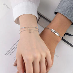 Aetolia Magnetic Couple Bracelets Mutual Attraction Vows Of Eternal Lover Adjustable Jewelry Gifts For Girlfriend Boy Best Friend