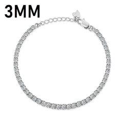 Aetolia Multi Color 5A 18k plated Cubuic Zircon Iced Out Bling Full Stones 925S Sterling Silver Women CZ Tennis Gold Bracelets