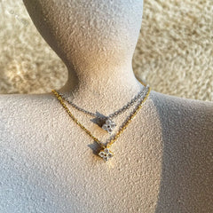 Aetolia silver chain initial pendant necklaces for girls sterling silver 18k gold women layer best friend sublimation Zircon