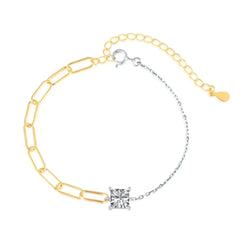 Aetolia Cuba Drop Heart Shape Iced Out Tennis Cubic Zirconia 925 Silver Chain Crystal Bracelets Bangles Charm For Bracelet Women