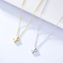 Aetolia Necklace Sterling Silver Jewelry Minimal Charm 18K Gold Plated Women Pendant Small Cactus Necklace