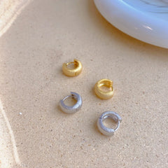 Aetolia S925 Sterling Silver Needle Circular Matte Frosted Stud Earrings For Girls Women Top hot sale Aetolia Fashion Huggie Earrings Trend