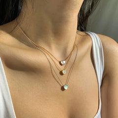 Aetolia 18k gold plated plain gold figure face pendant customized best friend choker silver jewelry women set jade gold necklace