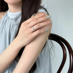 Aetolia Classic Vintage Lava Texture 925 Sterling Silver Ring Waterproof Personality Irregular Concave-Convex Rings Jewelry Women