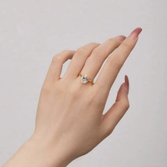 Aetolia Luxury 925 Sterling Silver 18k gold Oval Cubic Zirconia Diamond Ring Wedding Engagement Rings For Women Fine Jewelry Wholesale