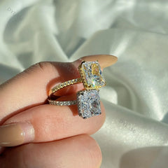 Aetolia Free of nickel And Lead Engagement Rings For Her Fit Moissanite Sterling Silver AAAAAAAA CZ Anniversary 925 Silver Ring
