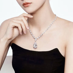 Aetolia Drop Earrings Wedding Bridal Chain Necklace Wedding Accessories Cz Cubic Zirconia Bridal Wedding Diamond Necklaces Women Party