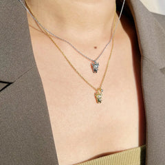 Aetolia Long custom 925 Sterling Silver freshwater pearls Necklaces 1 With Pendant Gold Plated Real Fresh Water Pearl Necklace