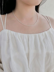 Aetolia new arrival Simple Minimalist Design Elegance 925 Sterling Silver Broken Beaded necklace Fine Jewelry Necklaces for women