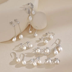 Aetolia Hot Products Hypoallergenic Designer Shiny Freshwater Pearl Earring Trendy Jewelry Statement Stud Earrings For Women Party