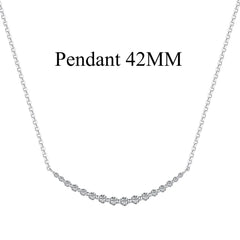 Aetolia Customized 925 Sterling Silver Popular Women Pendant Jewelry Cz Cubic Zirconia Diamond Pendant Necklaces For Women