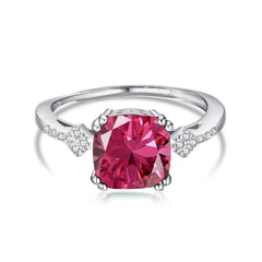 Aetolia Moissanite 925 Sterling Silver Cubic Zirconia Diamond Drop Heart Shaped Finger Ring Jewelry Women Engagement Wedding Rings