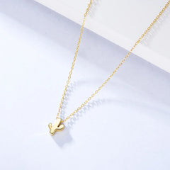 Aetolia Necklace Sterling Silver Jewelry Minimal Charm 18K Gold Plated Women Pendant Small Cactus Necklace