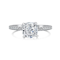 Aetolia Custom Silver S925 CZ 8A Cubic Zirconia Heart Bridal Diamond Ring Engagement Band Wedding Promise Fine Rings Jewelry Women