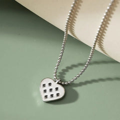 Aetolia Heart Love Cubic Zirconia Necklace 18K Gold Plated Popular Exquisite Jewelry 925 Sterling Silver Pendant Necklaces For Wome