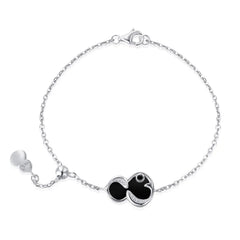 Aetolia Rose 18K Gold Plated Flower Universe Planet Star Heart 4 Four Leaf Clover Bracelet 5A Cubic Zirconia Link Chain Tennis Bracelets
