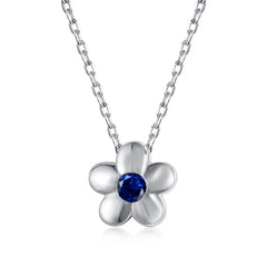 Aetolia Joya De Plata Pendant Women Layer Pearl Necklaces Zirconia Jewelry 18K Gold Plated 925 Sterling Silver Smile Flower Necklace