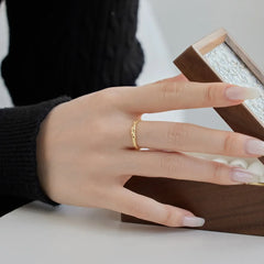 Aetolia Wholesale Unique Irregular Cz Cubic Zirconia Rings Jewelry Women S925 Sterling Silver Rings Open Adjustable Engraved Ring