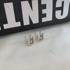 Aetolia Trendy Sterling Silver Letters H Earrings Cute Stud 18K Gold Women Plated 925S Golden Letter small Ear rings