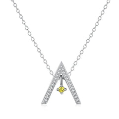 Aetolia Custom 18K Gold Plated Pendant Necklace Personalized Cubic Zirconia Stone 925 Sterling Silver Zodiac Necklaces For Women