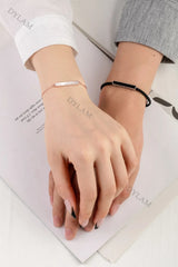 Aetolia Ladies Bracelets Bracelet In Tungsten Cute Initial Moissanite Tennis Charm Sets For Women Man Couple Lover Beaded Cross