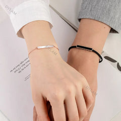 Aetolia Ladies Bracelets Bracelet In Tungsten Cute Initial Moissanite Tennis Charm Sets For Women Man Couple Lover Beaded Cross