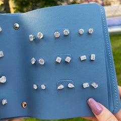 Aetolia New Gemstone Earring Luxury 925 Sterling Silver Stud Earrings Women's High Jewelry Water Drop square round for GIrl Wholesale