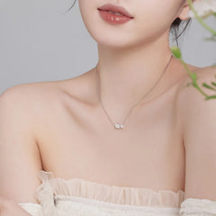 Aetolia S925 Sterling Silver Necklace 18K Gold Plated Wholesale Zirconia Double Heart Shape Necklaces Pendant Earring Ring Set