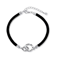 Aetolia Paracord Bracelet Led Charms For Bracelets Women Jewelry Men Leather Adjustable 925 Silver Heart Fashion Lovers Couple
