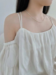 Aetolia new arrival Simple Minimalist Design Elegance 925 Sterling Silver Broken Beaded necklace Fine Jewelry Necklaces for women