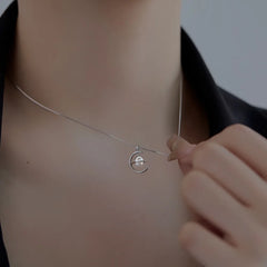 Aetolia Wholesale High Quality Non Tarnish Free Waterproof Jewelry 18K Gold Plated Necklace 925 Silver C Shape Pearl Necklaces Women