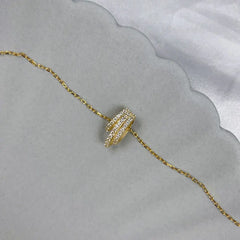 Aetolia No MOQ 18K Gold Plated Women Jewelry Silver 925 Sterling Zirconia Minimalist Chain Link Multi Layer Pendant Necklace