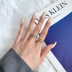 Aetolia Jewellery Anillos De Plata 925 Silver Jewelry Joyeria Signet Adjustable Ring Gold Plated Jewelry 18K Gold Chunky Rings