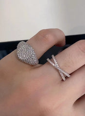 Aetolia Stylish Individual Anillos Mujer Open Adjustable Woman Ring Luxury Jewelry 925 Sterling Silver 18K Gold Rings Jewelry Women