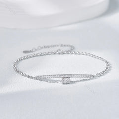 Aetolia Adjustable Pendant 18K Gold Plated Charm Bracelet Women Chain Tennis 925 Sterling Silver Zirconia Bracelets Bangles