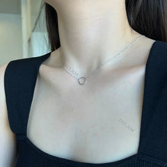 Aetolia Minimalist Girl Jewelry Round Ring Pendant 925 Sterling Silver 18k Gold Plated Snack Necklace