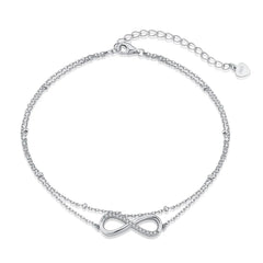 Aetolia Accessories Bracelet Bangle 18K Gold Plated Anklets Set Initial Alphabet Letter A-Z Charms Pendant Cuban Link For Women