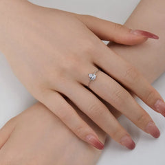 Aetolia Dropshipping Wholesale 18K Gold Plated Cubic Zirconia Diamond Ring 925 Sterling Silver Rings Resizable 5A Rings Jewelry Women