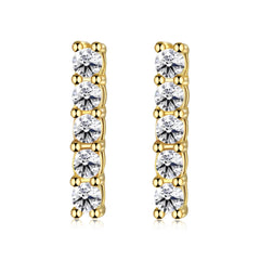 Aetolia Zircon Earrings Cuff For Lady Also Have Stud And Hoop Earrings 100% silver earrings cuff