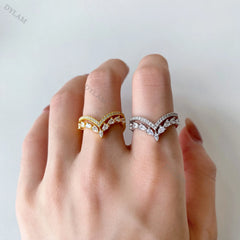 Aetolia Heart Rings Wedding Bling Bling Love Rings High Quality Zircon Wholesale Heart Zircon Rings For Engagement